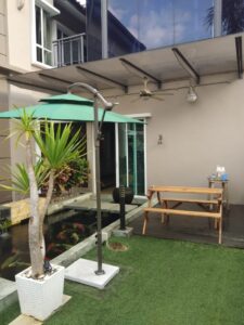Outdoor Garden Umbrella
DeconDesigns’ Outdoor Garden Umbrellas bring elegance and functionality to any garden or outdoor space. Designed for homes, cafes, hotels, and resorts, these umbrellas offer superior shade and sun protection. Made with durable, weather-resistant fabrics and strong frames, they withstand Malaysia’s tropical climate, including intense sun, rain, and wind. Available in various sizes, colors, and shapes, they complement any outdoor décor, creating inviting and comfortable spaces for relaxation or entertaining guests. Easy to operate, tilt, and maintain, our Outdoor Garden Umbrellas provide practical and stylish shading solutions. With DeconDesigns, you enjoy premium-quality umbrellas that combine durability, elegance, and functionality for long-lasting outdoor comfort in Malaysia.
please visit our website at www.decondesigns.com  or contact us  at +60167960331