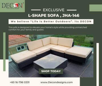 Best furniture stores
Welcome to DeconDesigns, your destination for the finest garden outdoor furniture. We take pride in being one of the best furniture stores for outdoor living. Our collection is thoughtfully curated to enhance your garden's aesthetics, comfort, and functionality.
Explore our range of garden dining sets, cozy lounge furniture, and elegant decor pieces, all designed with a focus on durability and style. Crafted from weather-resistant materials, our furniture is built to withstand the rigors of outdoor life, ensuring it remains stunning for seasons to come.
At DeconDesigns, we understand the importance of quality and affordability. Our commitment to offering the best in outdoor furnishings means you can create a captivating garden retreat without compromising on your budget. Visit us today to experience the best in garden outdoor furniture.
For more information, please visit our website at www.decondesigns.com  or contact us at +60167960331