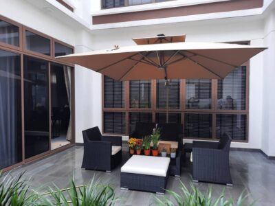 Outdoor Parasol
DeconDesigns’ Outdoor Parasols provide stylish and functional shading solutions for gardens, patios, poolside areas, resorts, cafes, and hotels in Malaysia. Built with weather-resistant fabrics and durable frames, they withstand tropical sun, rain, and wind, ensuring long-lasting performance. Available in multiple sizes, shapes, and colors, our parasols enhance outdoor aesthetics while offering practical sun protection. Easy to operate, adjust, and maintain, these parasols create comfortable, inviting spaces for relaxation, dining, and social gatherings. DeconDesigns ensures every Outdoor Parasol combines elegance, functionality, and durability, making it the perfect choice for premium outdoor shading in Malaysia.
please visit our website at www.decondesigns.com  or contact us via WhatsApp at +60167960331
